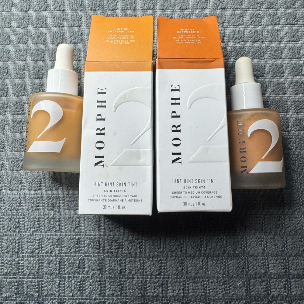 Morphe Hint Hint Skin Tint - Orange and White